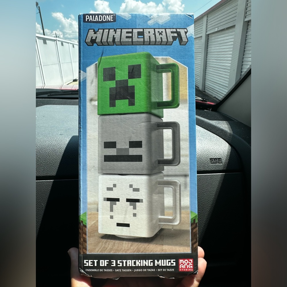 Minecraft Stacking Mugs - Set of 3